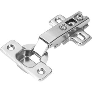 Hickory Hardware P5107-14 Euro Cabinet Concealed Hinge - Self Closing Feature - Easy Installation Hinge - Full Overlay Frameless Design with 105 Opening - Polished Nickel Finish 1 Set of Pair
