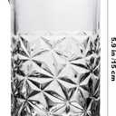 Cocktail Mixing Glass with Strainer Set, 24 oz Crystal Stirring Glass with 304 Stainless Steel Strainer, Elegant and Professional Barware Tools, Bartender Gifts for Men, Housewarming Gift