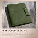 CoBak Premium Genuine Cowhide Leather Case for Remarkable Paper Pro 11.8" (2024) – Slim Magnetic Back Cover with Auto Sleep/Wake, Folder Design, Corner Protection, and Safety Buckle. Olive Cowhide