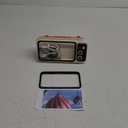 UnnFiko Retro TV Style Stand Holder, Cartoon Desktop Bracket Desk Mount, Universal for iPhone X 6 6s 7 8 Plus Xs XR 11 Pro Max (TV White)