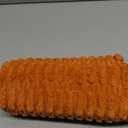 MIULEE Pack of 2 Orange Corduroy Decorative Pillow Covers 18x18 Inch Soft Boho Striped Throw Pillow Covers Modern Farmhouse Home Decor for Halloween Thanksgiving Summer Sofa Living Room Couch Bed