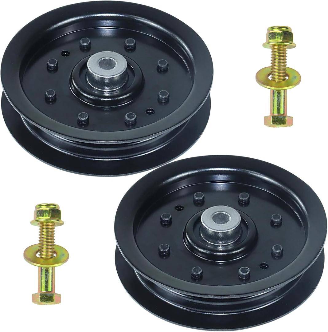 2 Pack 753-08171 Idler Pulley Kit Replaces Cub Cadet 756-04129B Idler Pulley 756-04129B, Idler Pulley 753-08171, MTD 75308171, 756-04129, 956-04129 753 08171 for Cub Cadet RZT50, LTX1040 Decks