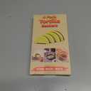 Tortilla Sealer Crimper Press - 4pcs Quesadilla Maker for 10"+8"+6"+4" Flour Tortillas |Make Sealed Taco,Quesadilla,Empanada,Burrito,Dumpling,Sandwich,BPA-Free Dishwasher Safe (Grey Yellow)