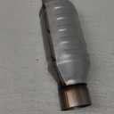 2.5" Universal Catalytic Converter, 2.5 Inch Inlet/Outlet High Flow Front Cat Converter Direct-Fit with O2 Port & Heat Shield, Universal Catalytic Convertor Stainless Steel 2PCS (EPA Compliant)