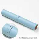 RENMTURE Dual-Sided Large Desk Pad, Faux Leather Natural Cork Mouse pad, Desk Accessories Protector, for Office and Home Work (Light Blue, 23.6" x 13.7")