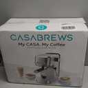 CASABREWS 3700 Essential Espresso Machine 20 Bar, Stainless Steel Cappuccino & Latte Machine with Steam Frother for Home, 43.9oz Water Tank, Coffee Gift for Women & Men, Silver