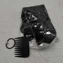 REECHO Curly Hair Extensions, 4PCS 16 inch Clip in Hair Extensions Lace Weft Short Curly Hair Extensions Clip Ins Invisible Natural Hairpieces for Women, Natural Black