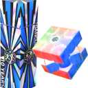 GAN 15 Maglev Speed Cube 3x3, GAN Magnetic Cube Perfectly Combines Weight, Magnet and Structure, 58.6g Ultra-Lightweight, Brain Teasers Puzzle Cube for Kids Adults, 10th Anniversary Version