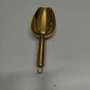 Stainless Steel Ice Scoop 6OZ Small Food Candy Scoop for Kitchen Bar Party Wedding Metal Ice Scooper for Ice Bucket Gold