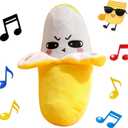 Baby Musical Sensory Toy,nteractive Musical Plush Toy with SoundsSensory Activity Learning Educational Kid Toy,Fun Christmas and Birthday Gifts Suitable for Multiplayer interaction (Yellow Banana)