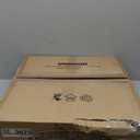 VOLISUN Modern Ceiling Fans with Lights and Remote, 19.7in Low Profile Ceiling Fan Flush Mount, 3000K-6500K Dimmable Bladeless LED Fan Light, Brown Fandelier Ceiling Fans with Lights for Bedroom Black