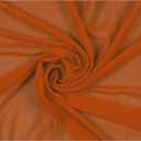 VDS Chiffon Fabric, 10 Yards Continuous Long, 44 Wide, Soft Sheer Arch Cloth for Wedding Engagement Event Party Banquet Decoration Canopy Arbor Drapery Panel Backdrop Bridal Sewing DIY (Brunt Orange)