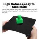 3D Printer K2 Plus Build Plate Black Textured PEI Surface Platform Sheet for Creality K2 Plus, Flexible Removable Heated Bed Platform Mat 370x370mm 3D Printer Accessories Parts