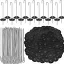 Solar Panel Guard Clips Animal Guard Fastener Animal Roll Kit Stainless Steel Fastener Clips for Solar Panel Bird Wire Pigeon Fence(100 Packs,38 mm)