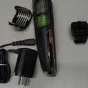 Remington Vacuum Beard Trimmer,13 Length and Style Settings with Adjustable Length Comb (2-18mm),Vacuum Trimmer for Beard, Mustache, and Stubble, Rechargeable Lithium Power, Washable, Removable Blades (Black/Green)