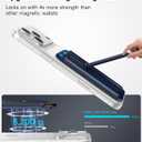 for Magsafe Wallet, 4 Card Holder with Stand, RFID Blocking with Magnetic Ring, Lightweight Slim Leather for Magsafe Walllet for iPhone 17/16/15/14/13/12, Not for iphone Mini Series, Blue