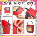 Gueevin 24 Sets Back to School Teacher Gifts Bags Composition Notebook | Paper Gift Bags with Handles and Pencil Tags, Teacher Appreciation Gift, Welcome First Day of School, Staff Women Men Gifts