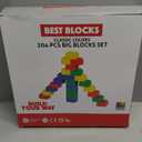 Best Blocks Big Blocks Set, Large Building Blocks for Ages 3 and Up, 100% Compatible with All Major Brands, Classic Colors, 204 Pieces