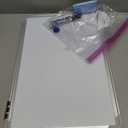 Dry Erase White Board, 20x14Inch (50x35cm) for Wall Whiteboard Aluminum Frame Hung for Kids Draw and Write Teach