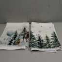 Artoid Mode Elk Trees Snow Hello Winter Kitchen Towels Dish Towels, 18x26 Inch Seasonal Christmas Decoration Hand Towels Set of 2