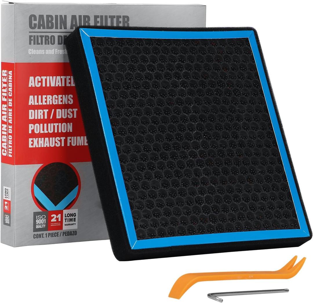 6040C Cabin Air Filter CF11183 with Nutshell Activated Carbon Compatible with Jeep Grand Cherokee 2011-2021 Dodge Duranco 2011-2023, Grand Cherokee WK 2022.