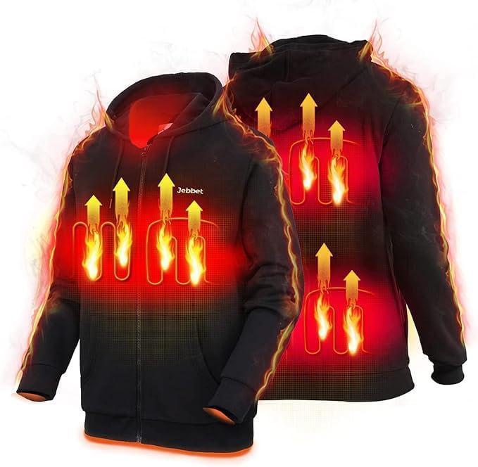 Jebbet Heated Hoodie Black XXL