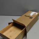 Bamboo Drawer Organizer, Stackable Utensil Trays for Kitchen, Wood Silverware Organizer for Drawer, Set of 2-15"x6"x2"