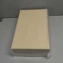 ZICOTO Decorative Storage Boxes with Lids  Set of 2 Beautiful PU Leather Organizer Bins for Your Bookshelf Home Decor - Safely Store Photos, Documents and Memory Box Keepsakes in Style (Beige)