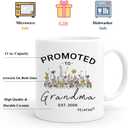 Promoted To Grandparents 2026 Coffee Mugs - New Grandma And Grandpa 2026 Mugs Set, Pregnancy Announcement For Grandparents Mug Set 11 oz (Grandparents 2026)