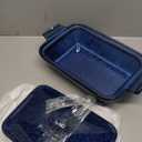 vancasso Starry Casserole Dish With Lid, 1.9 Quart Deep Lasagna Pan Ceramic Bakeware Covered Casserole Dish Blue