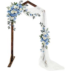7 FT Wooden Arch Wooden Wedding Arch Wedding Arches for Ceremony Wooden Arbor Arch Backdrop Stand for Indoor Outdoor Birthday Party Garden Beach Forest Rustic Boho Decor Wedding Arches for Ceremony