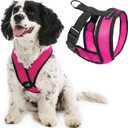 Gooby Comfort X Head In Harness - Flamingo Pink, Large - No Pull Small Dog Harness, Patented Choke-Free X Frame - for Indoor and Outdoor Use (Large Chest (17-22.5")