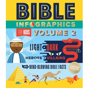 Bible Infographics for Kids Volume 2: Light and Dark, Heroes and Villains, and Mind-Blowing Bible Facts