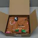 Jetec 12 Pcs Christmas Inflatable Balls 12 Inch Light Up Giant Gingerbread Man Inflatable Christmas Decorations PVC Blow Up Xmas Large Hanging Ball Ornaments for Tree Porch Lawn Yard Outdoor Decor