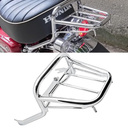 Steel Rear Carrier Luggage Rack Compatible with 2019-UP Honda Monkey 125 Z125 (Chrome)