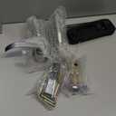 Mechanical Keypad Keyless Entry Door Handle Lock,Push Button Code Door Lever,Single-Side Combination & Interior Non-Locking,Exterior Auto-Lock,No Electronic,for Front Gate, Pearl Chrome