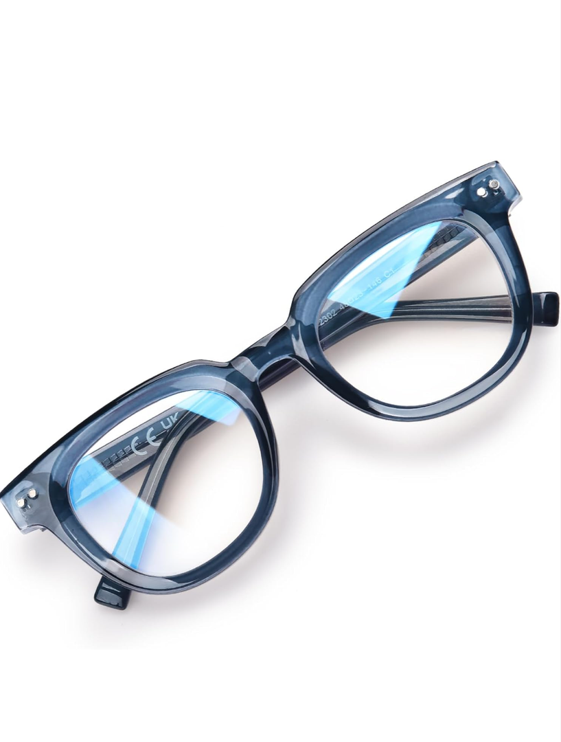 OPTOFENDY Oversized Blue Light Blocking Glasses for Women, Anti Eyestrain & UV Protection Square Computer Eyeglasses
+1.5