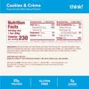 think! Protein Bars, High Protein Snacks, Gluten Free, Kosher Friendly, Cookies and Crme, Nutrition Bars, 2.1 Oz per Bar, 10 Count (Packaging May Vary) (EXP 02/07/27)