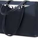 LOVEVOOK Laptop Bag for Women, 15.6 inch Laptop Tote Work Teacher Bags Cancas Computer Shoulder Bag,Blue/Blue-Green/Sky Blue