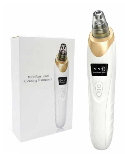 2026 Blackhead Remover with 5 Suction Heads, Electric Blackhead Vacuum Pore Vacuum for Deep Facial Cleaning, USB Rechargeable for Women & Men-Khaki