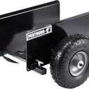 Drywall Cart - Lumber, Wood Paneling, and Plywood Carrier Holds up to 600lbs - Door Dolly with 10-inch Inflatable Wheels by Pentagon Tools (Black)