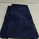 LOCHAS Bathroom Rug Runner 24x48 Inch, Soft Thick Absorbent Microfiber Bath Rugs for Bathroom, Machine Washable, Shaggy Plush Non Slip Bath Mat for Tub, Shower Floor, Quick Dry Mats, Navy (48x24 inch (Rectangular))