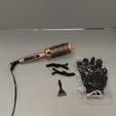 Terviiix Thermal Brush Get Voluminous Style, Quick Heating Hot Brush, Ceramic Tourmaline Ionic Heated Curling Iron, Digital Display 9 Temperatures Curling Wand, Dual Voltage, 1.5 Inch (Rose Gold)