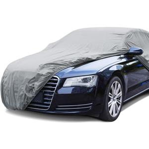 BDK Universal Fit Water Resistant All Weather Indoor Outdoor Car Cover for Sedan SUV Auto Vehicle - Protect from UV Light, Rain, Snow, Dust, Debris, Pollen, Tree Sap & More (S - 157in x 65in x 47in) - Gray
