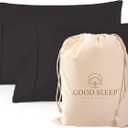 1000 TC Dark Gray Standard Pillowcases Set of 2 100% Egyptian Cotton Pillow Cases with Long Staple Cotton & Sateen Weave, Silky Soft Hotel - Like Bed Pillow Covers for Comfy Sleeping, Snug Fit