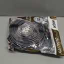 Cat 8 Ethernet Cable 100 FT,Snowkids High Speed 40Gbps,2000Mhz Braided High Duty LAN Cable,Gold Plated RJ45 Connector,S/FTP Shielded Indoor Flat 26AWG Network Cable for Modem/Router/ps-3/4/5/Gaming/PC