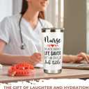 Nurse Gifts for Women - Nurses Week Gifts - Appreciation Gift for Nurses - Nurse Rn Practitioner Ideas for Women - Retirement, Graduation Nursing Student Gift - 20 Oz Stainless Steel Tumbler