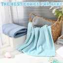 Newwiee 3 Pcs Baby Blankets 30 x 40 Soft Neutral Fuzzy Blanket for Toddler Infant Newborn Stroller Travel Supplies(Bright Color)
