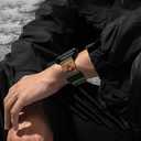 Nylon Elastic Bands Compatible with Samsung Galaxy Watch Ultra 47mm for Women Men, Adjustable Sport Comfort Loop Replacement Straps. (Green)