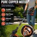 21V Cordless Weed Wacker, 3 in 1 Grass Trimmer/Edger/Brush Cutter